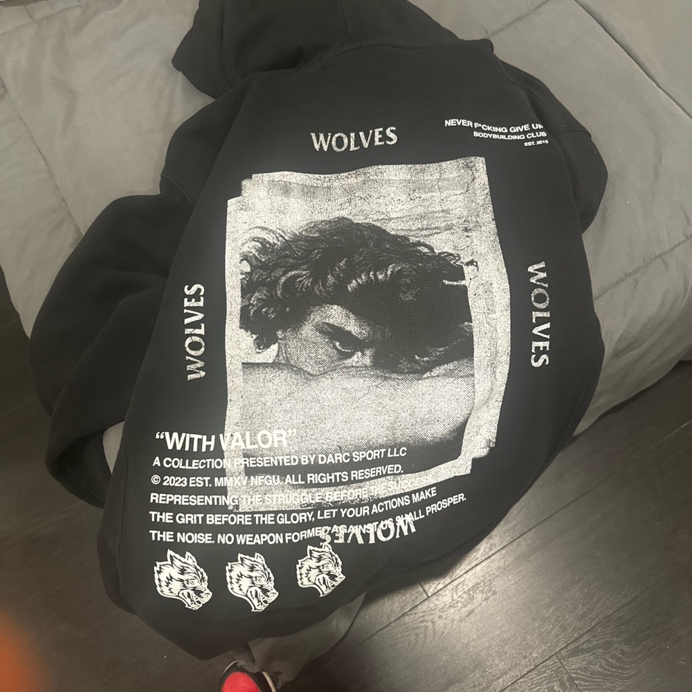 Black Wolves DARC SPORT fallen angel Graphic Hoodie